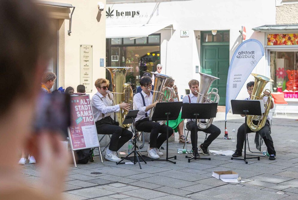 Musikgruppe am ALTSTADTSAMSTAG | © Herbert Rohrer