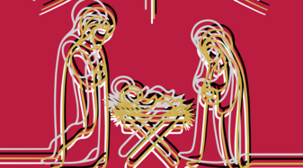 Sujetbild des Voradventmarktes im Kreuzgang des Franziskanerklosters