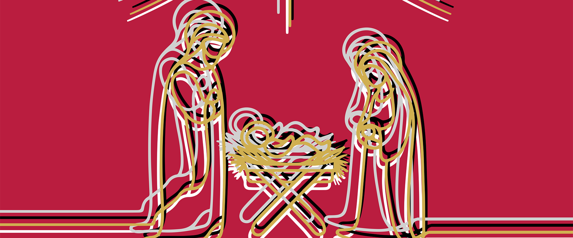 Sujetbild des Voradventmarktes im Kreuzgang des Franziskanerklosters