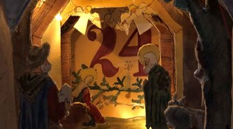 Türchen 24 beim Adventhaus | © EDS