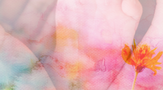 Aquarellbild mit einem abgebildetem Babyfuß | © liebesterunken