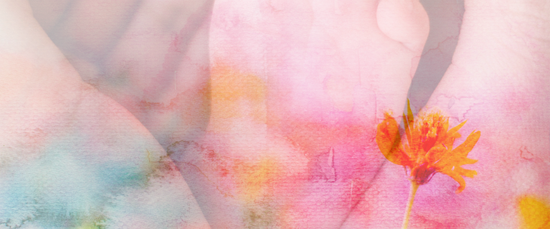 Aquarellbild mit einem abgebildetem Babyfuß | © liebesterunken