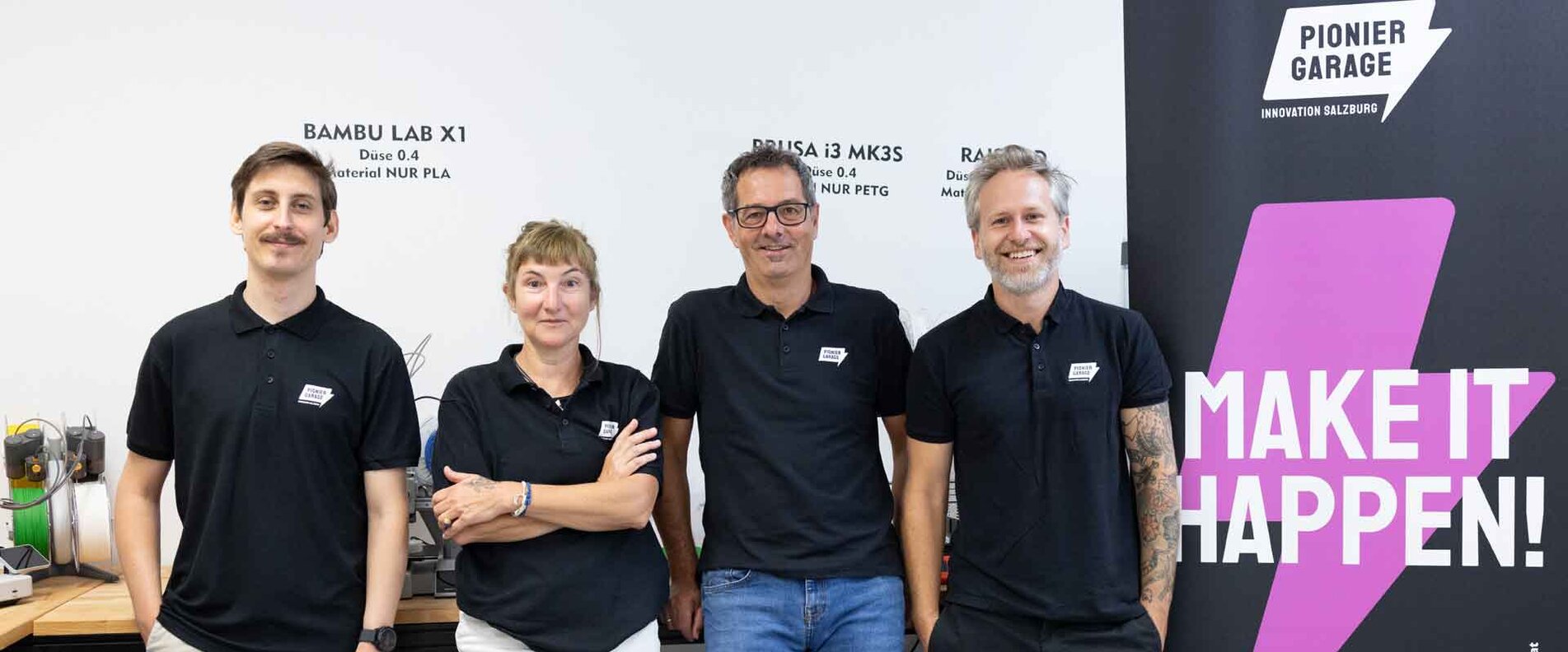 Team der Pioniergarage Salzburg | © Benedikt Schemmer/Innovation Salzburg