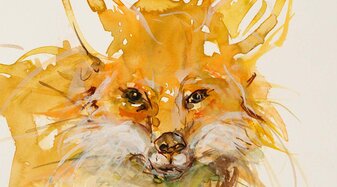 Malerei mit einem Fuchs | © Andrea Bender