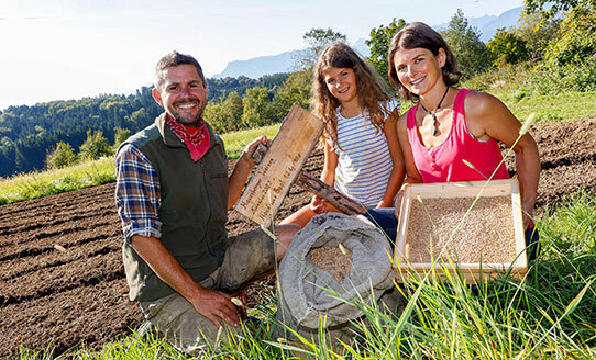 Foto der Familie vom Hof der alten Sorten  | © Hof der alten Sorten