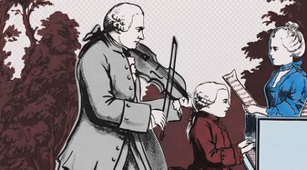 Leopold und Wolfgang Amadeus Mozart | © DQS/Salzburg ISM
