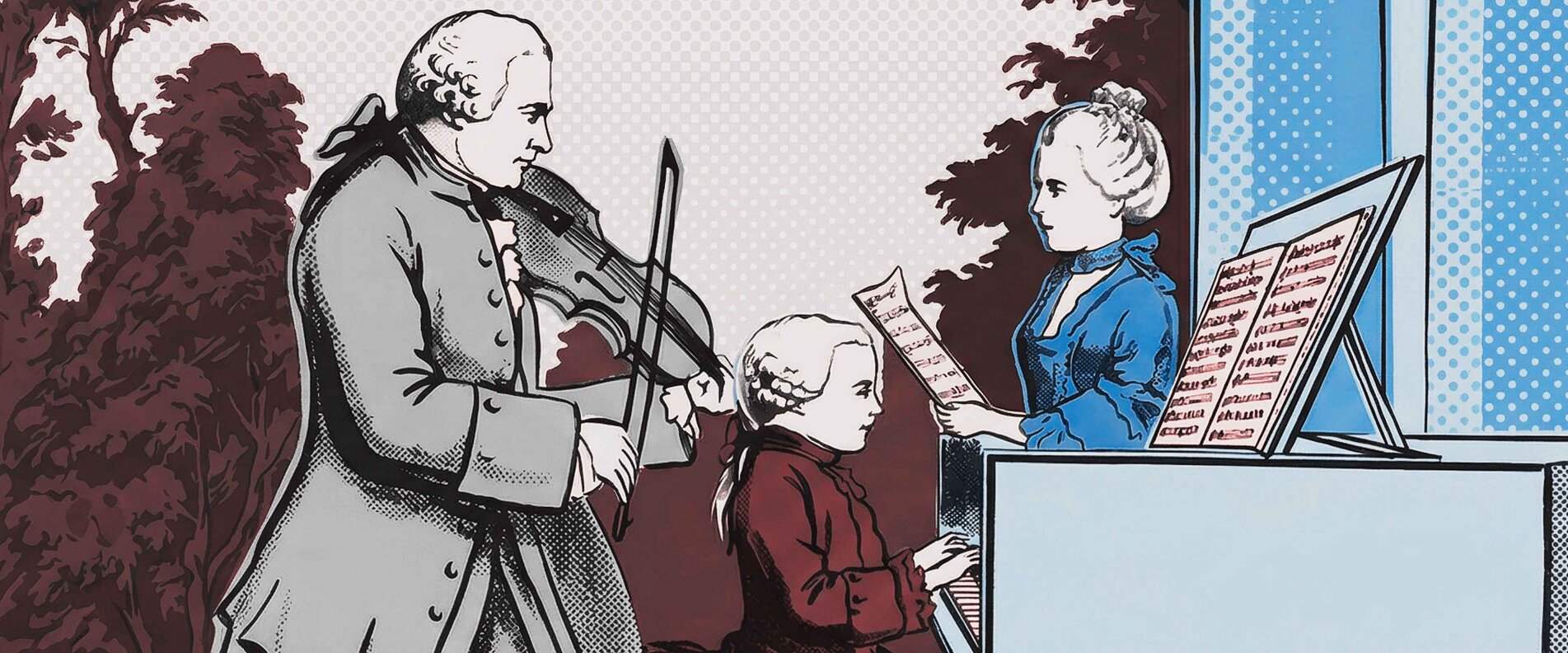 Leopold und Wolfgang Amadeus Mozart | © DQS/Salzburg ISM