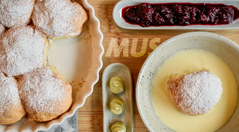 Fotos von Buchteln im MUS Café | © Thomas Genser