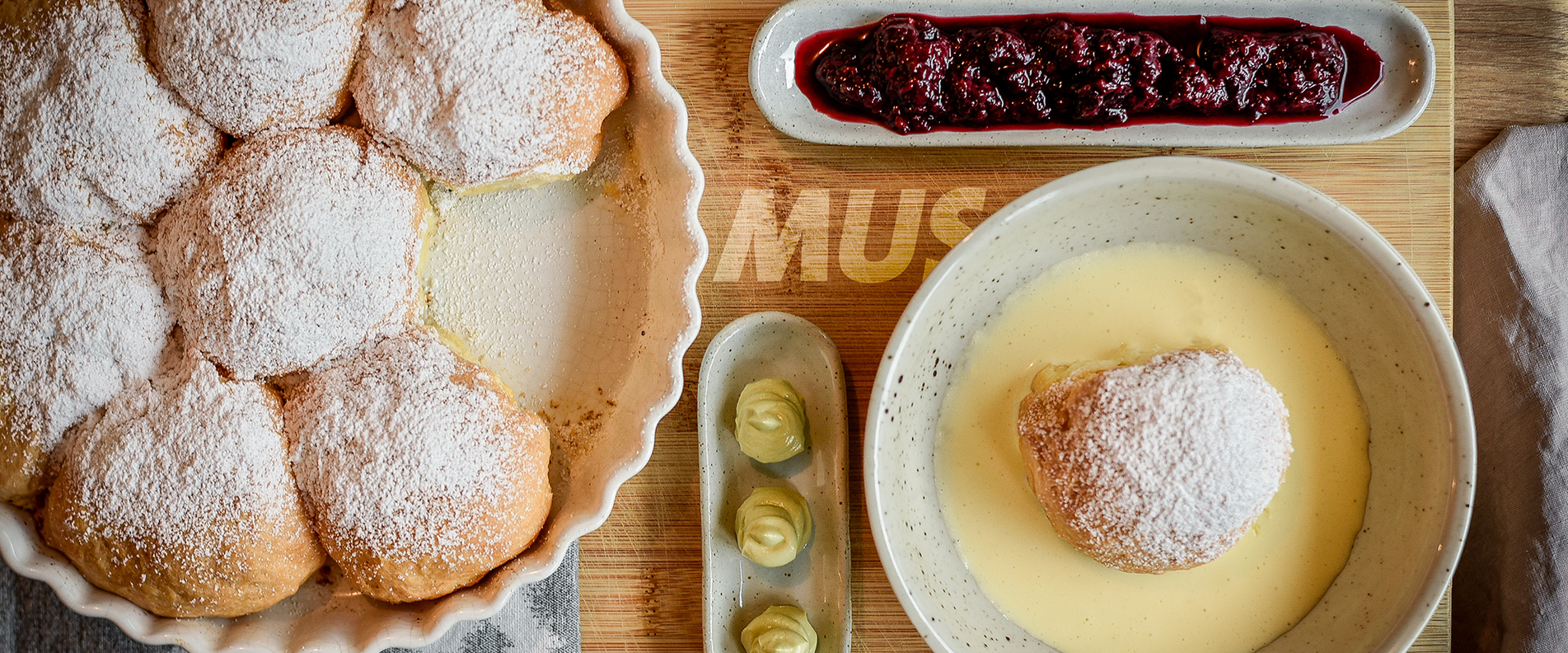 Fotos von Buchteln im MUS Café | © Thomas Genser