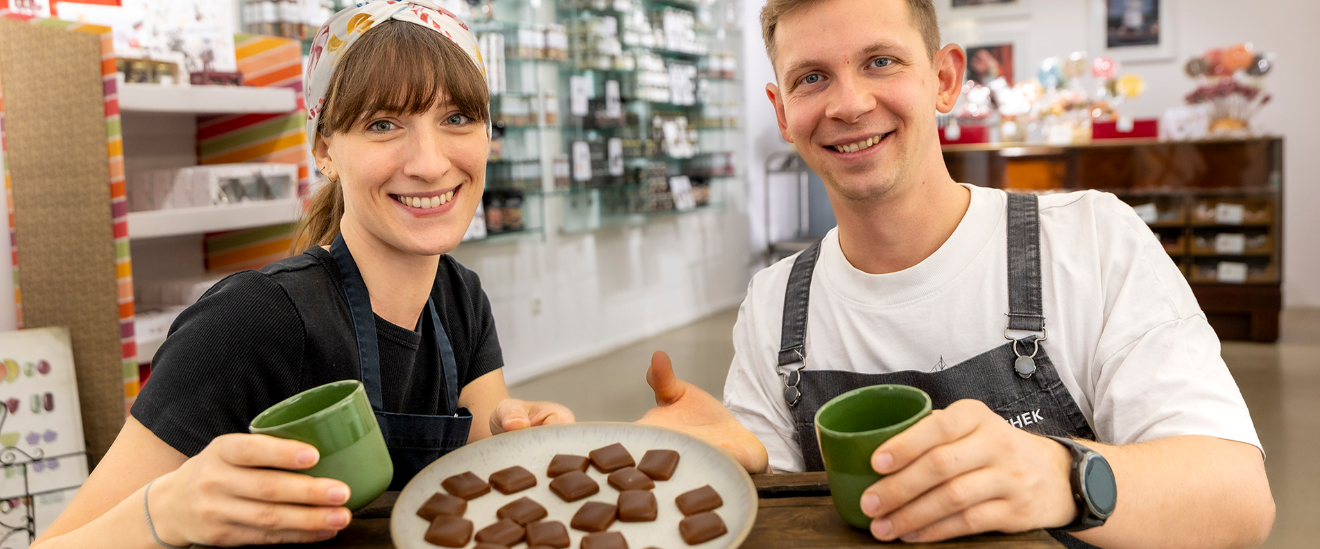 Nathanael vond er Kaffeeothek und Natalie von der Zuckerlwerkstatt | © Andreas Kolarik