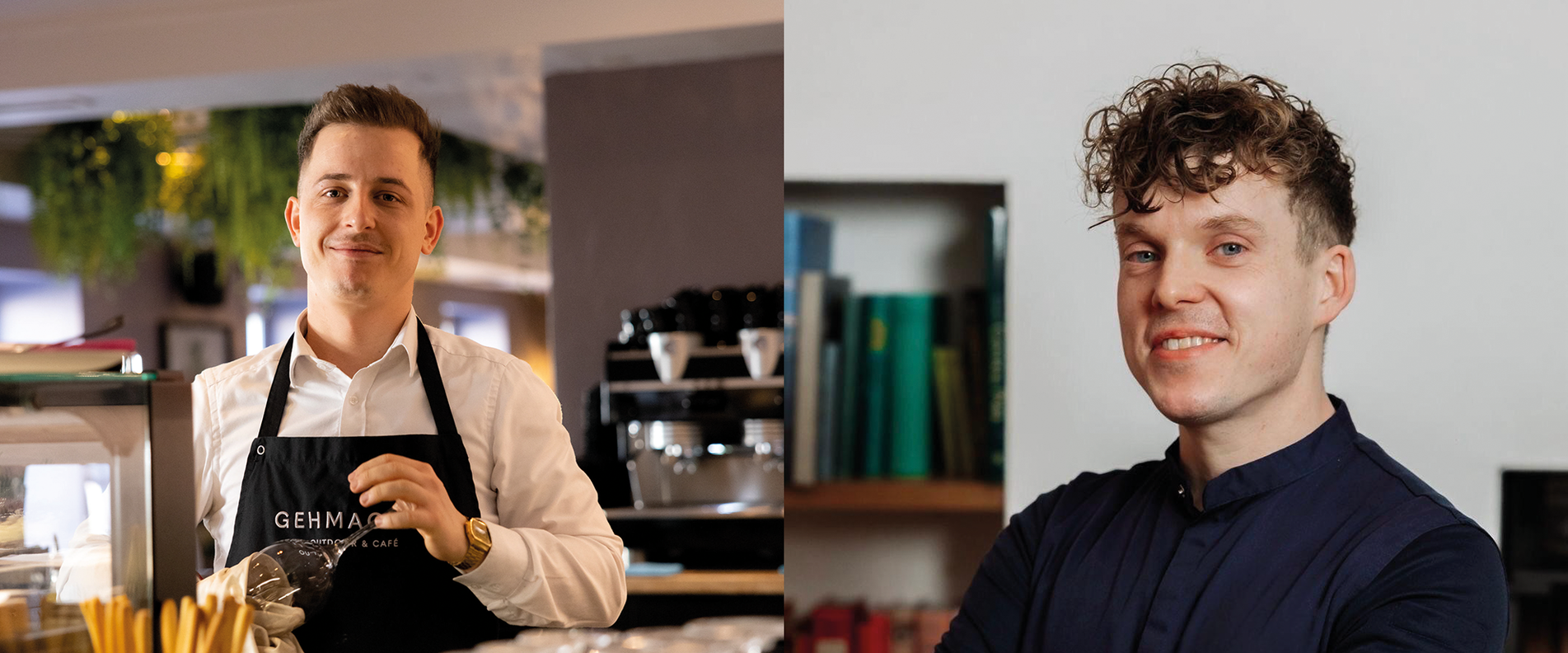 Thomas und Carsten im Gehmacher Café | © privat