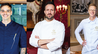 Foto mit den Köchen David Senfter, Anton Pozeg und Michael Gahleitner | © David Senfert/Hotel Sacher/Michael Preschl