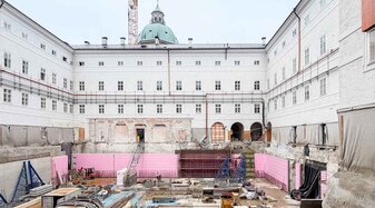 Baustelle am Belvedere Salzburg | © Salzburg Museum, Rigaud