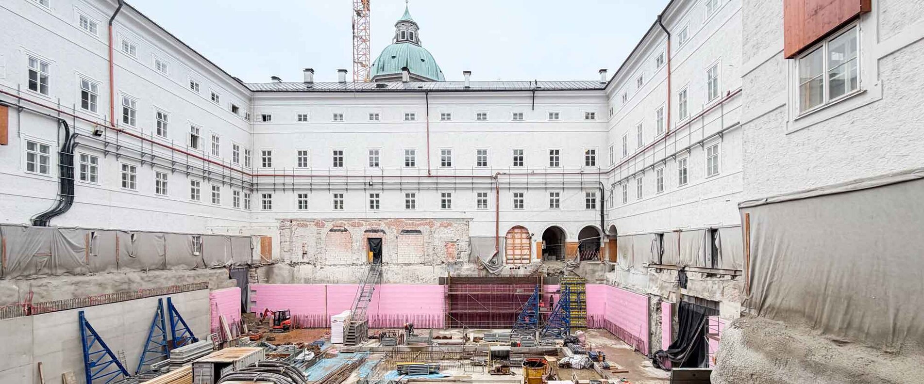 Baustelle am Belvedere Salzburg | © Salzburg Museum, Rigaud