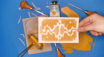 Foto eines Linoldrucks | © Sara Pidner