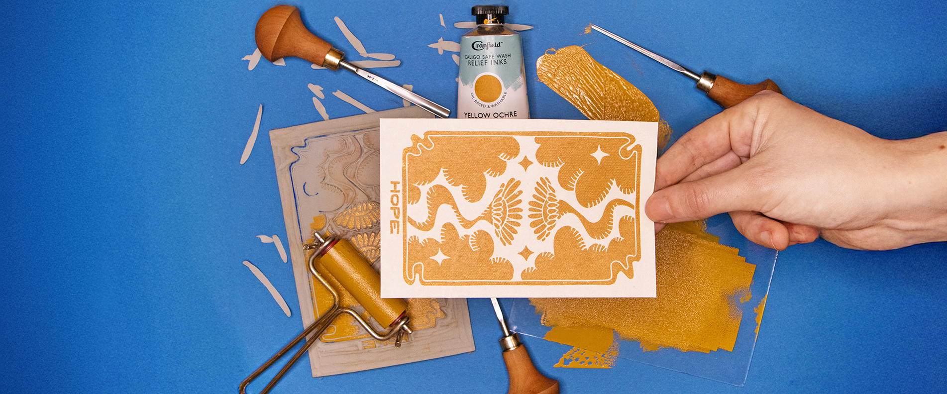 Foto eines Linoldrucks | © Sara Pidner