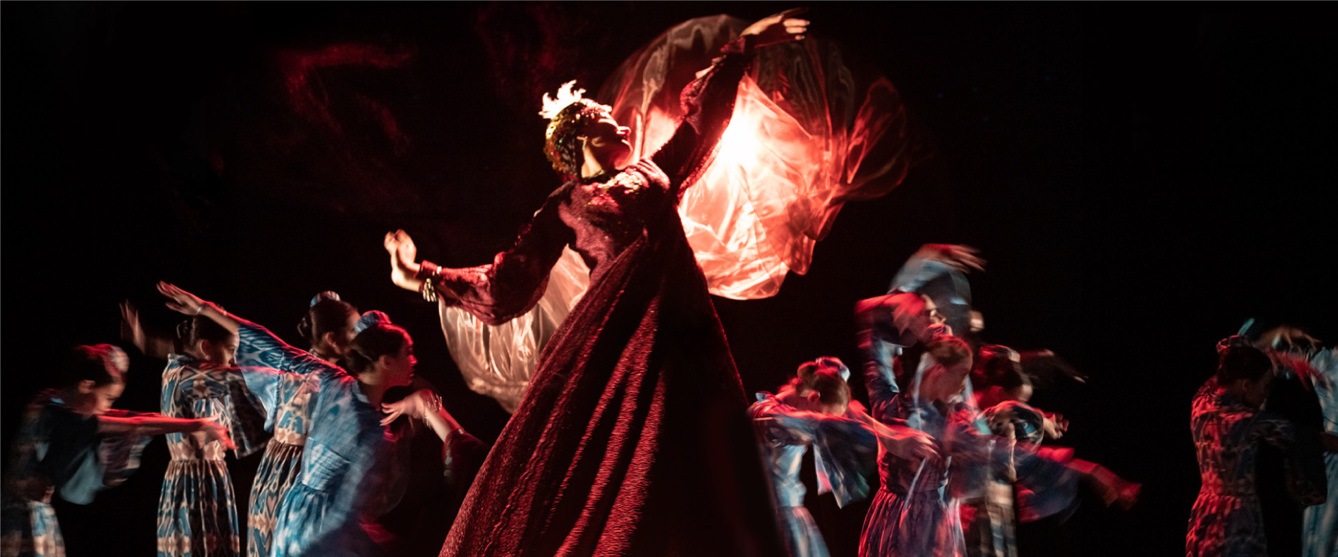 Foto aus der Aufführung "Lazgi. Tanz der Seele und der Liebe." | © Uzbekistan Art&Culture Development Foundation