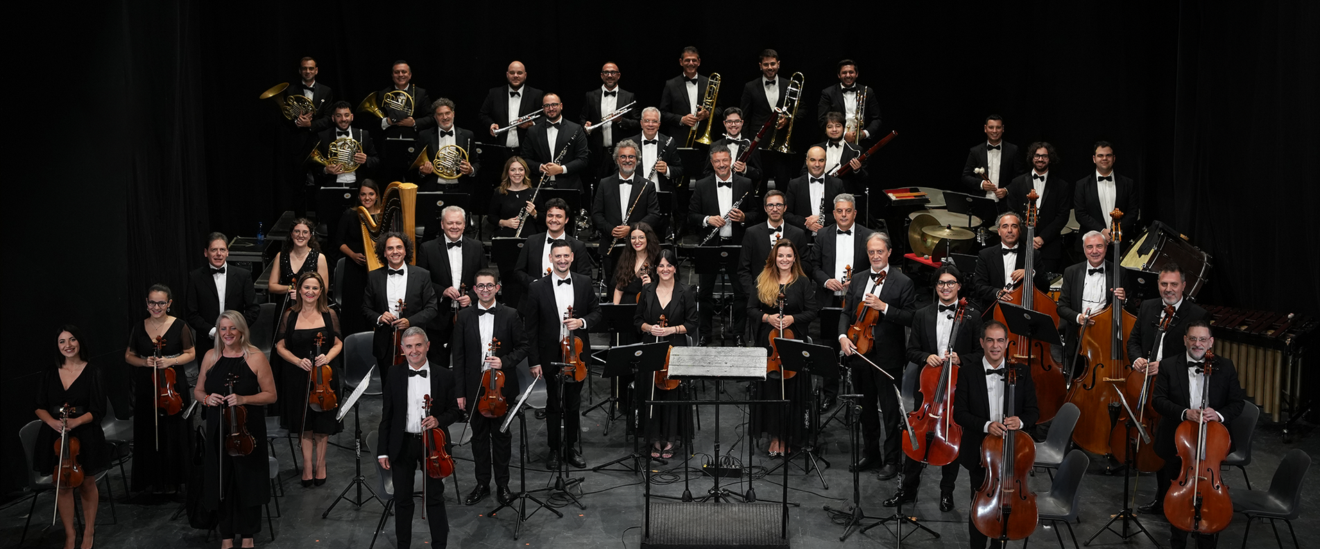 Foto der Musiker:innen des Orchestras Sinfonica della Magna Grecia | © OSdMG