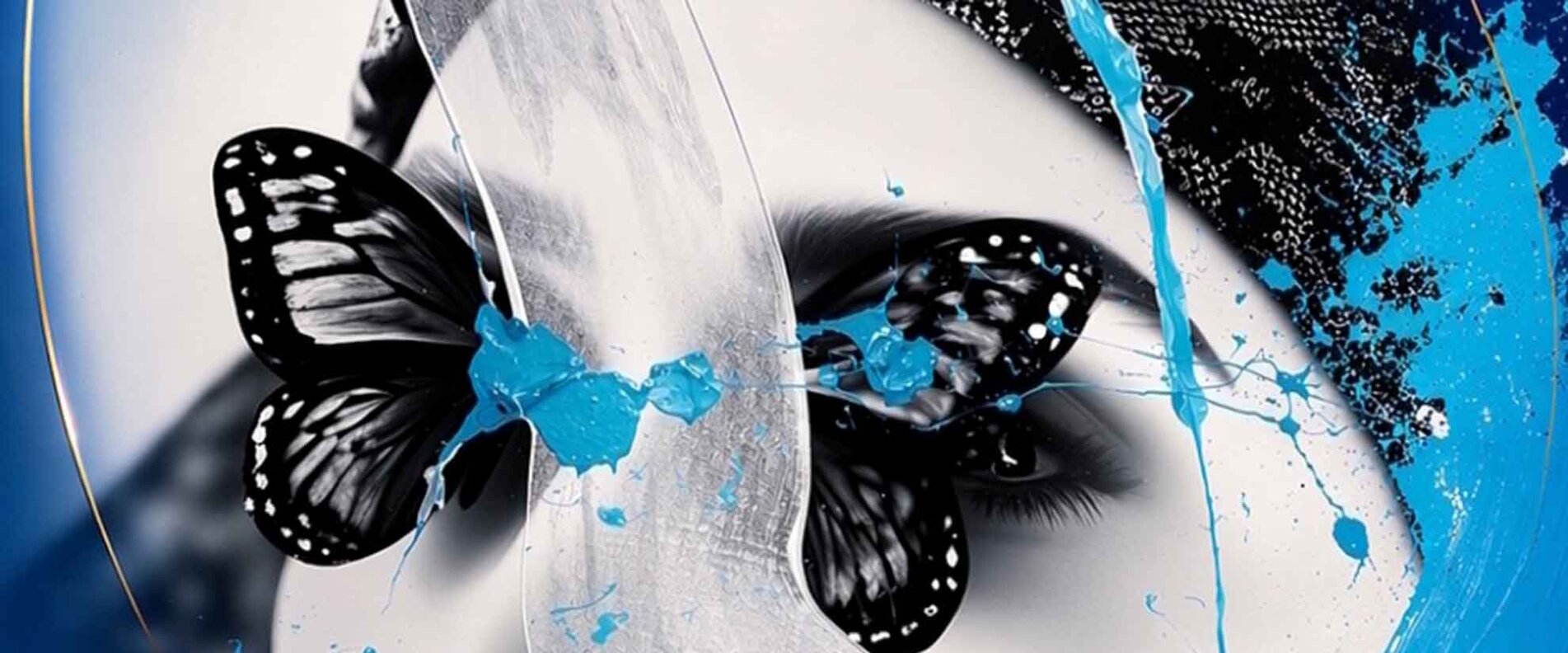 Schmetterling über Gesicht von Frau | © Jürgen Norbert Fux