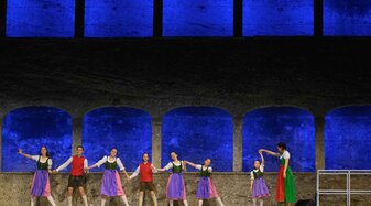 Eine Aufführung im Landestheater | © Christian Krautzberger
