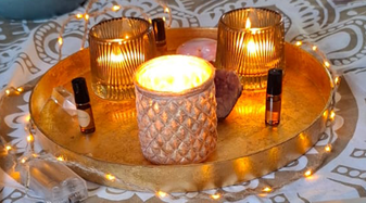 Fotos von Kerzen bei der Breathwork Session | © liebestrunken