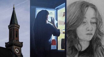 Kunstwerke von Schüler:innen des BG Zaunergasse | © BG Zaunergasse