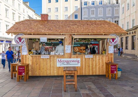 Metzgersteig Stand am Salzburger Rupertikirtag | © Christoph Haid