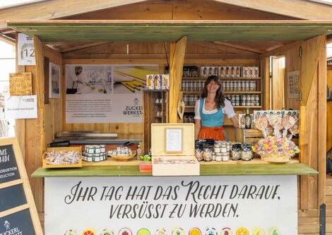 Zuckerlwerkstatt Stand am Salzburger Rupertikirtag | © Christoph Haid