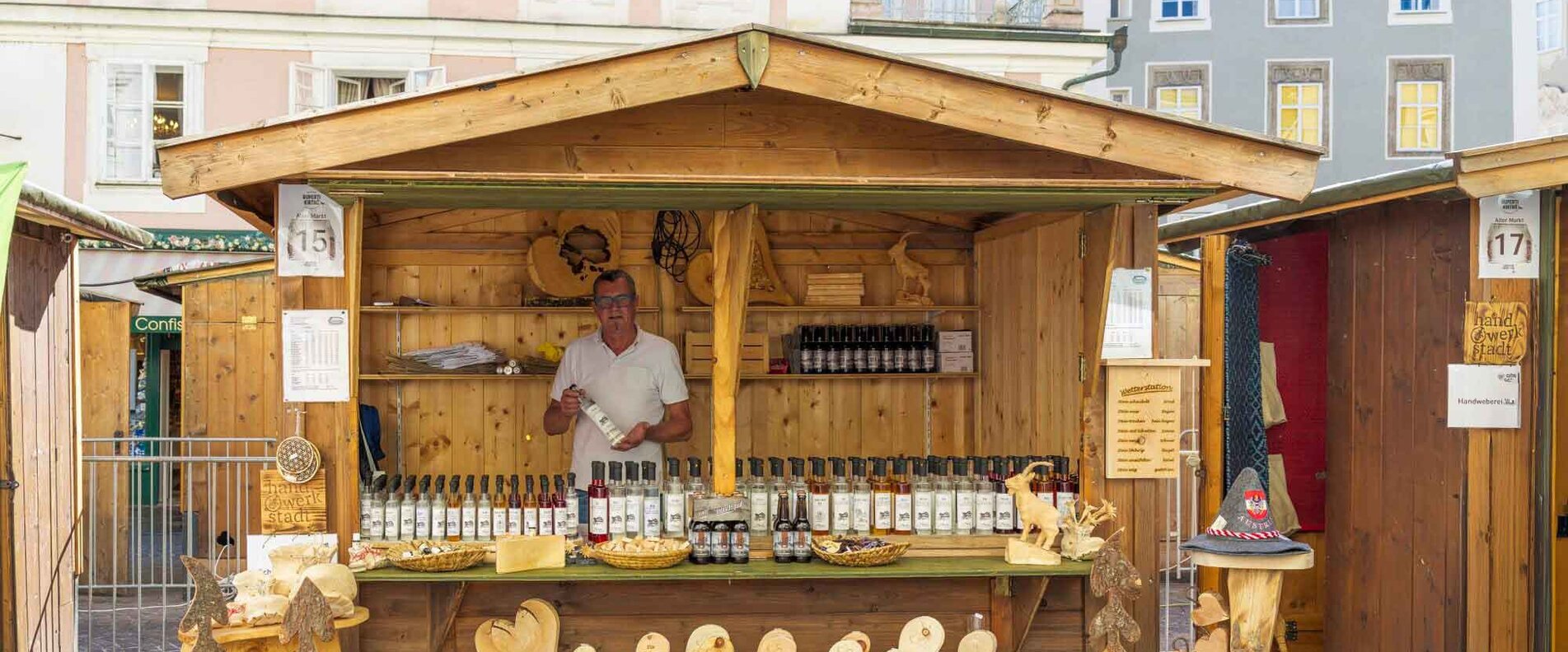 Schnapsbrennerei Franzlahof Stand am Salzburger Rupertikirtag | © Christoph Haid
