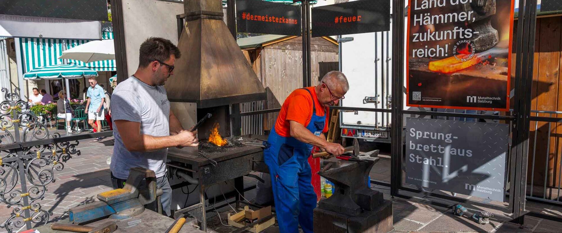 Landesinnung der Schlosser Stand am Salzburger Rupertikirtag | © Christoph Haid