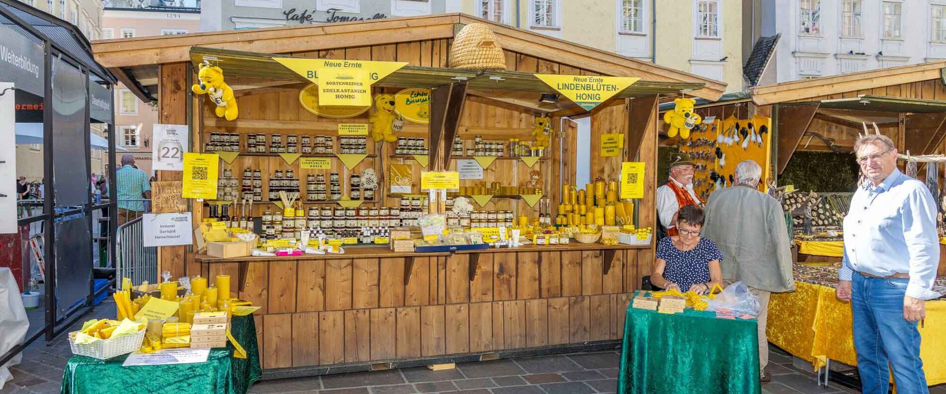 Imkerei Hinterhauser Stand am Salzburger Rupertikirtag | © Christoph Haid