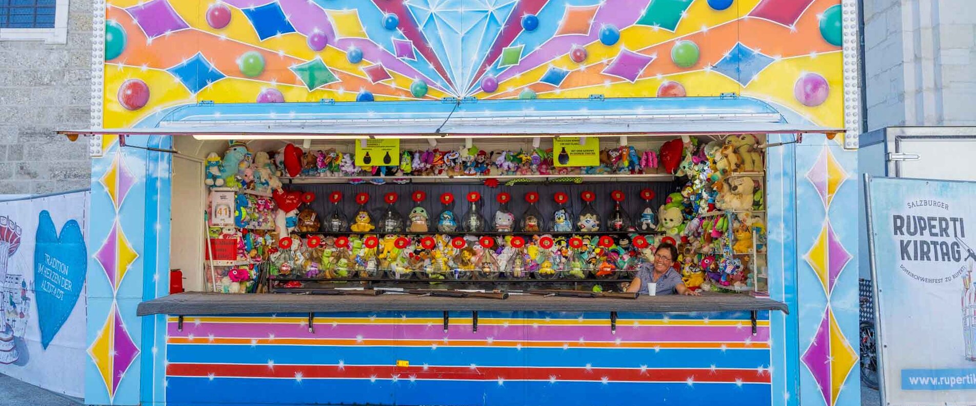 Korkenschiessen Stand am Salzburger Rupertikirtag | © Christoph Haid