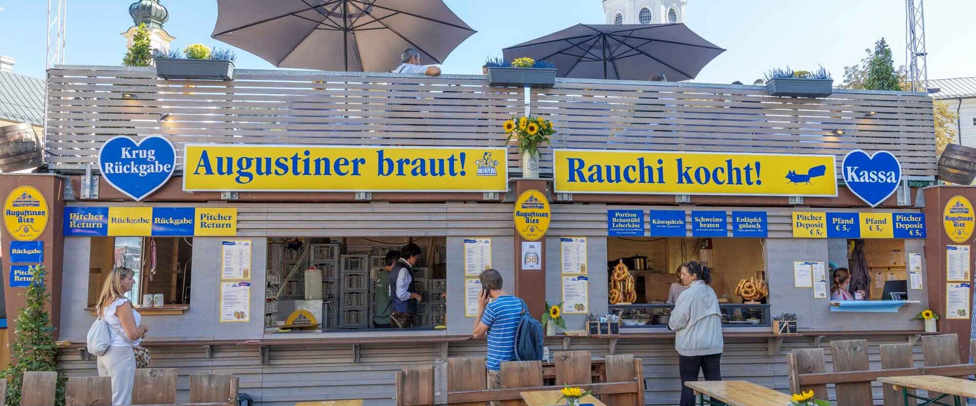  Augustinerbräu Stand am Salzburger Rupertikirtag | © Christoph Haid