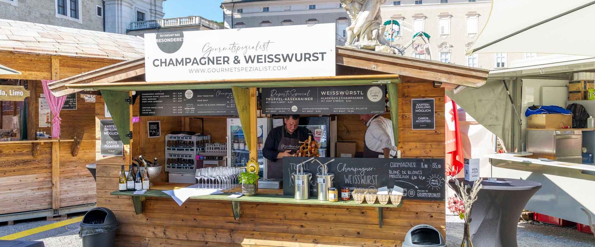  Gourmetspezialist Stand am Salzburger Rupertikirtag | © Christoph Haid
