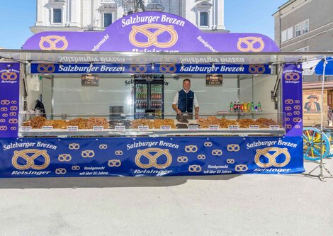 Salzburger Brezen Stand am Salzburger Rupertikirtag | © Christoph Haid