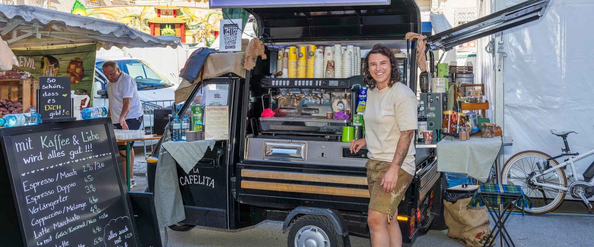 La Cafelita Stand am Salzburger Rupertikirtag | © Christoph Haid